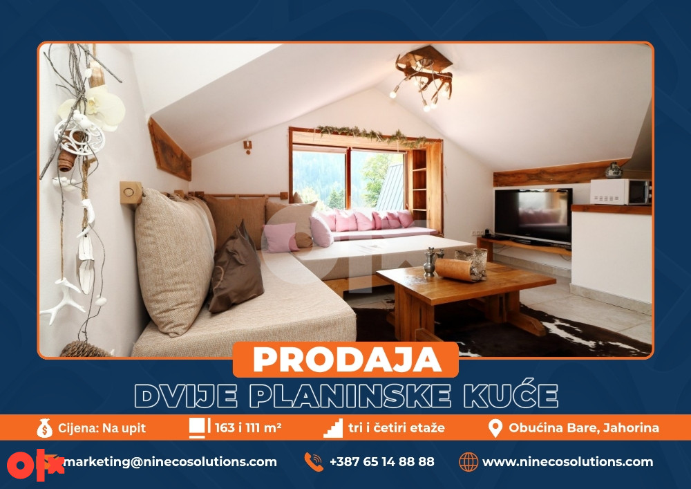 DVIJE PLANINSKE KUĆE - JAHORINA