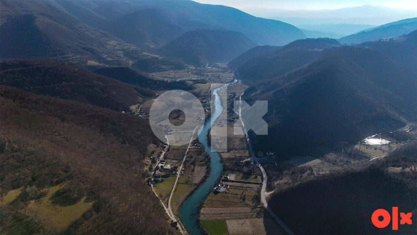 Unikatan posjed sa NAJDUŽOM OBALOM: 2 objekta - Rijeka Pliva/Đol 2