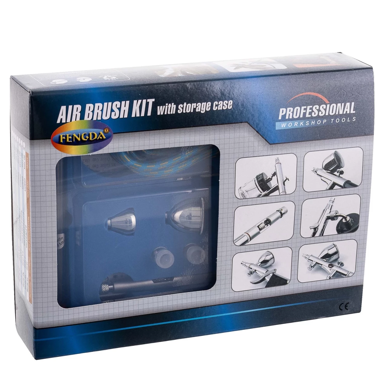 Airbrush Šprica Set Sa 3 Dizne i Izmjenjivim Posudama - Image 4