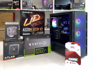 BACK2SCHOOL GAMING PC RYZEN 7 5700X/RTX 5060 TI 16GB/16GB DDR4