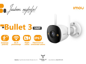 3 x IMOU Bullet 3 5MP (3 KOMADA)
