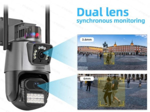 Kamera WIFI IP PTZ FUL HD video nadzor dvije glave