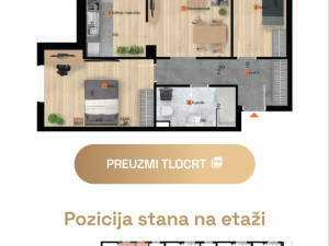 TROSOBAN STAN U BUDŽAKU, 63,42m2