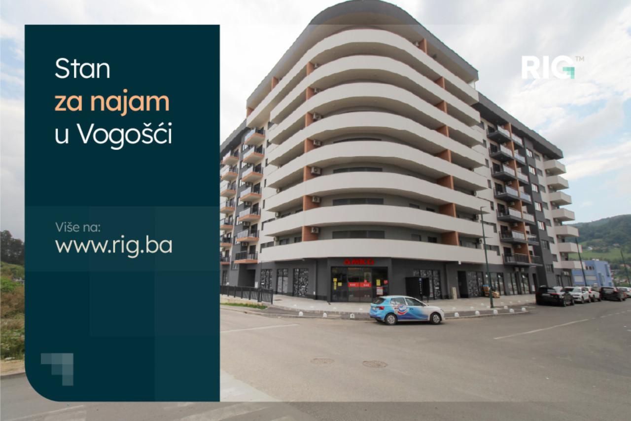 DVOSOBAN STAN/NOVOGRADNJA/Vogošća/NAJAM