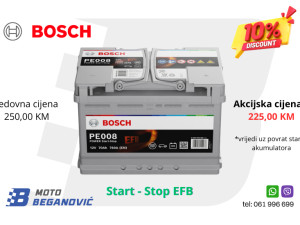 Akumulator 70Ah 70 Ah 760A  Bosch Power EFB Start-Stop