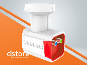 REDLINE LNB Twin, 0,1dB, vodonepropusan,WL-2 dstore