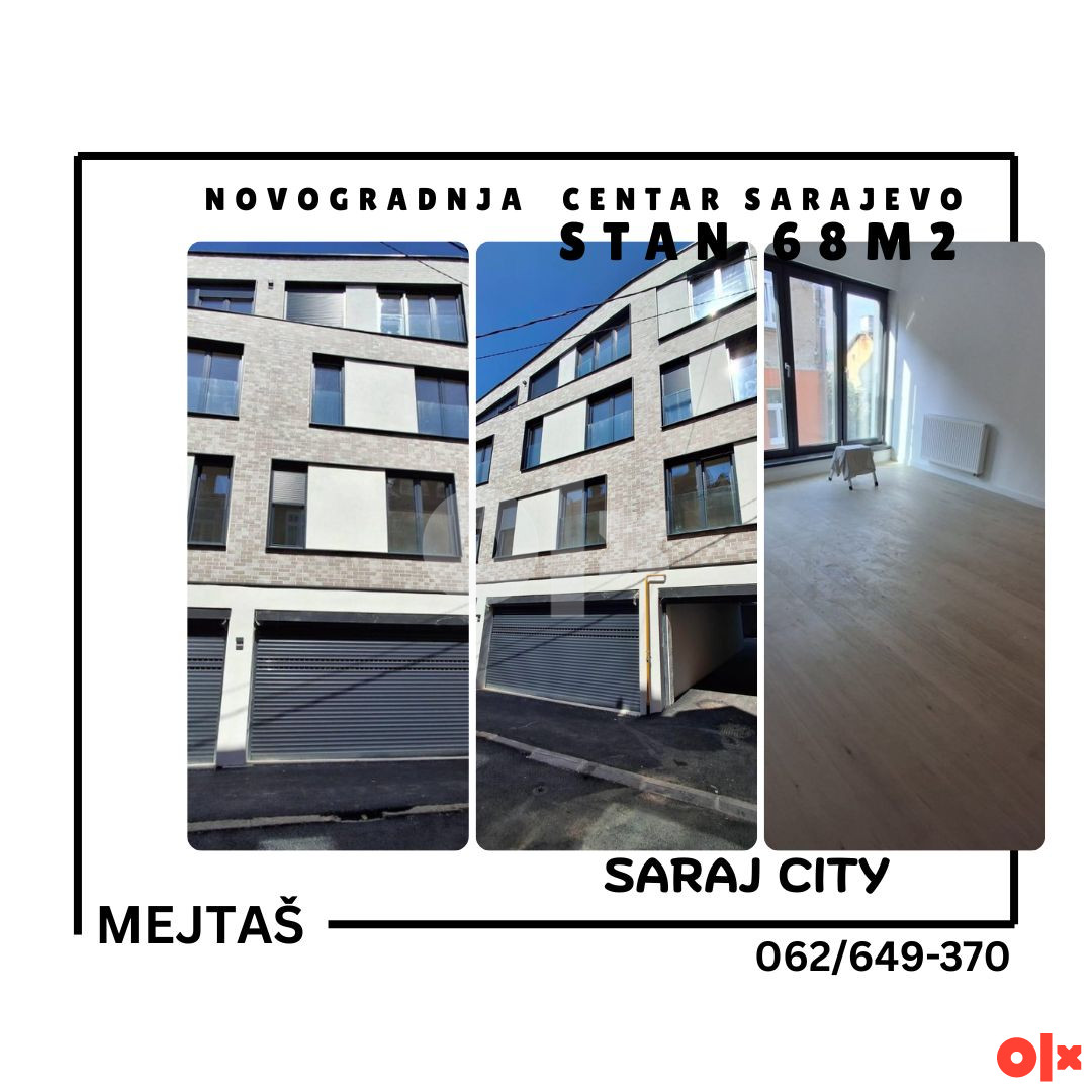 Stan 68m2 Novogradnja Centar Mejtaš