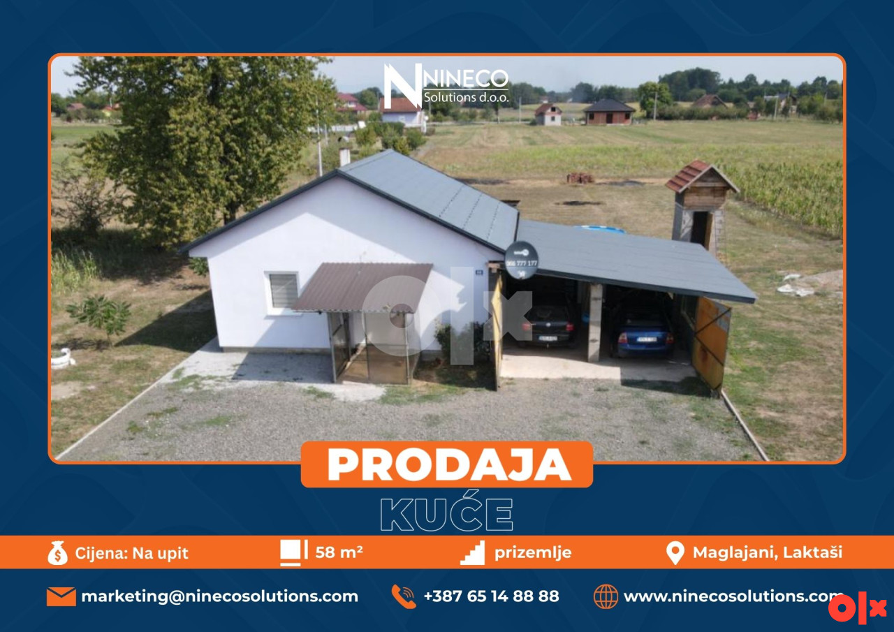 KUĆA - MAGLAJANI - 58 m2 (Opština Laktaši)