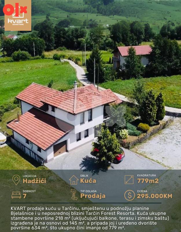 Kuća Tarčin | Kvart Nekretnine