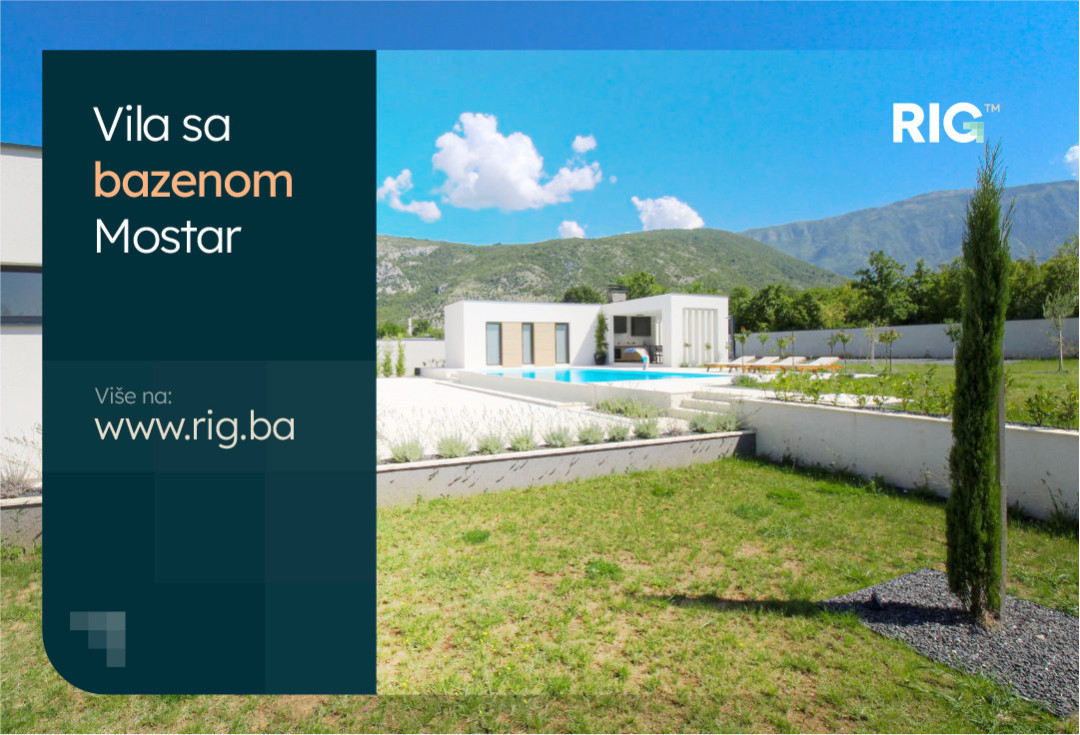 MODERNA VILA SA BAZENOM / MOSTAR / PRODAJA