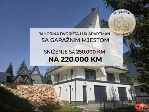 Lux apartman Jahorina, Dvorišta, 45.46m2 sa garaznim mjestom