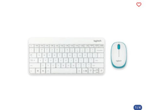 Set tastatura i miš LOGITECH MK245 bijela 0043647