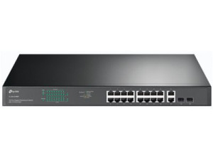 18-port gigabit Unmanaged switch with 16 PoE+ ports