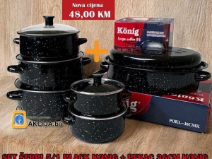 Set serpi emajl 5/1 + Pekac 36cm