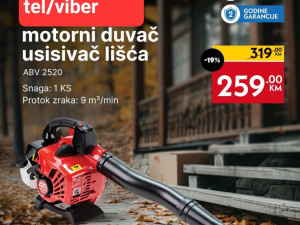 AGM motorni duvač usisivač lišća ABV 2520