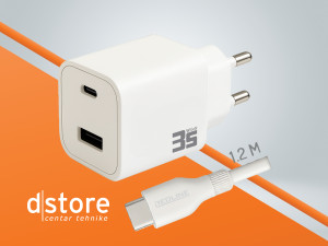 REDLINE Punjač sa USB-C kablom, 1 x USB-A, 1 x U dstore