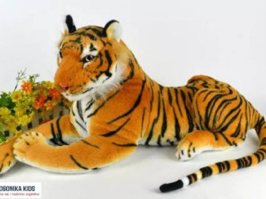 Veliki plišani tigar dužine 70 cm Halley Toys NOVO