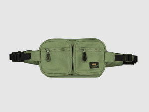 Torbica, ALPHA IND. Label Waist Bag green