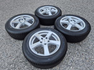 Alu felge 16 5x112 Audi A3 8P 8V Q2 sa zimskim gumama 205/60R16 9