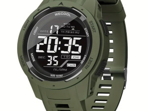 WECOOL muški sportski digitalni sat, LED vodootporan do 50m