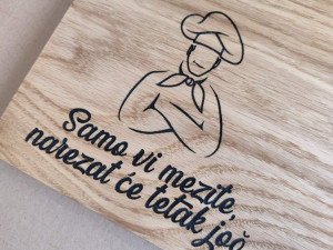 Daske za rezanje i serviranje- gravura po zelji
