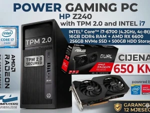 I7 6700/ RX 6600 8GB DDR6 / 16GB DDR4 /SSD NVMe m.2 / tpm 2.0
