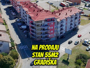 Na prodaju luksuzan trosoban stan 55m2 Gradiška