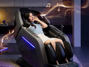 Masažna fotelja Gray L36 Masaža celog tela+Muzika**NOVO 2025**