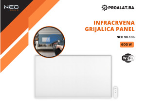 Infracrvena grijalica panel 600W WiFi NEO 90-106