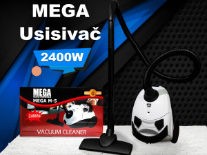 USISIVAC MEGA SA PLATNENOM VRECICOM 2400W, AKCIJA