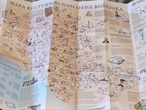 VELIKA KARTA - MAPA KULTURNOG NASLIJEĐA BOSNJAKA