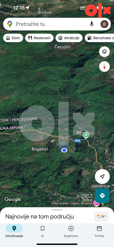 EKSKLUZIVNA PRODAJA Zemljište Trnovo-Bogatići - 849m2 12