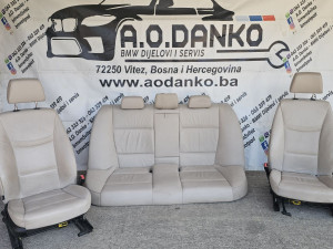 BMW 3 E90 SJEDISTA BEŽ KOŽA S68