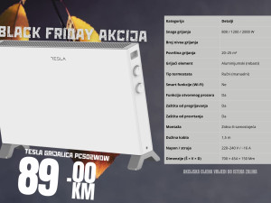 TESLA KONVEKTOR/GRIJALICA PC302W