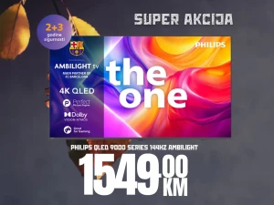 PHILPS TV 65 65PUS9010/12 QLED, AMBILIGHT 144HZ