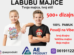 Labubu majice Majica Stampa majica  razlicitih djecije majice