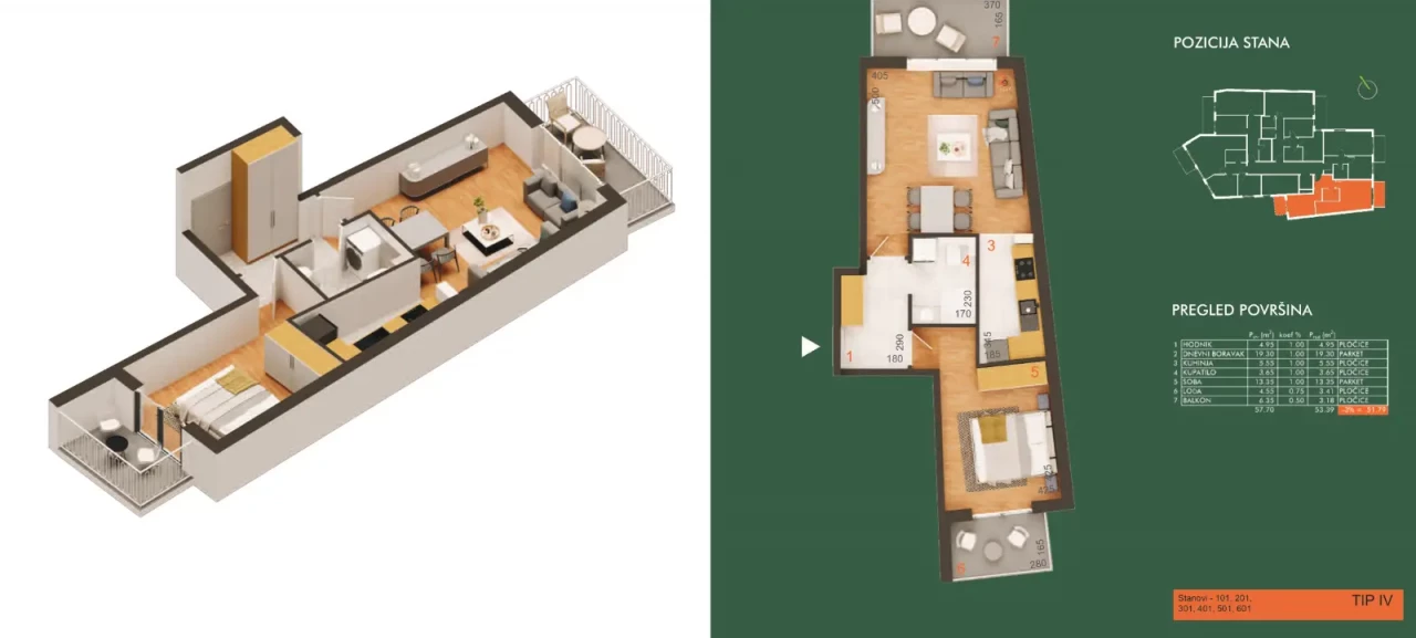 Dvosobni stanovi sa besplatnim smart home + kasko osiguranje 7