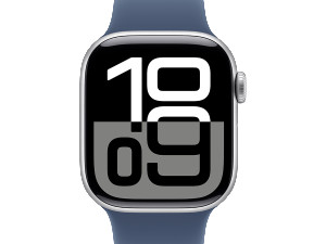 AKCIJA Apple Watch Series 10 42mm Sports band silver denim