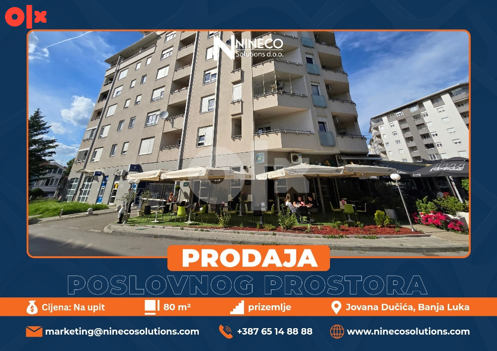POSLOVNI PROSTOR - BANJA LUKA - 80 m2