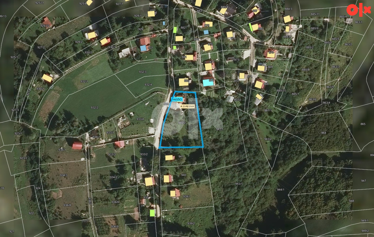 Vikendica Hadžići/Resnik/2339m2 Zemlje/ 2