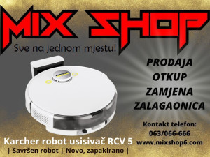 RCV 5 Robot Usisivač suho mokro brisanje čišćenje podova robotski