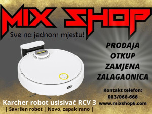 RCV 3 Robot Usisivač suho mokro brisanje čišćenje podova robotski