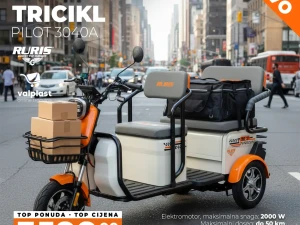 RURIS Pilot 3040 električni tricikl 2000W 2 sjedala do 50 km