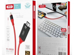 XO GB006 Lightining to HDMI Cable 2K 2m