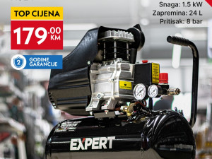 Kompresor Expert 24L AC24 1.5kW - 8 Bar Pritisak