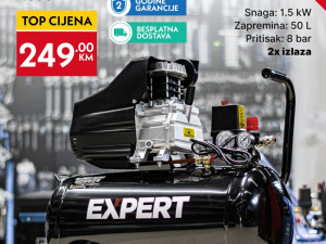 Kompresor Expert AC 50 50L - 1.5kW - 8bar - 2 izlaza