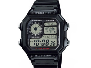 CASIO ROYALE ILLUMINATOR MUSKI SAT MODEL AE-1200WH-1AVDF