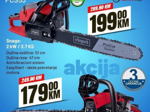 Motorne pile Scheppach, garancija 3 godine