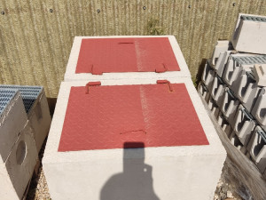 ŠAHT VODOVODNI MONTAŽNI S LIMENIM POKLOCEM BEZ PODA