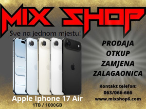 APPLE IPHONE 17 AIR 1TB/1000GB *Garancija*Zamjena*Sve boje* 1 TB